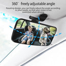 Universal Car Interior Rearview Baby Mirror Wide Angle Convex Mirror Clip-on & Suction Cup mirrors for Viewing Rear Passengers（5.11' X 2.56'） by TinyTreasures Baby Boutique