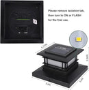 Dynaming 8 Pack Solar Flame Post Lights Outdoor, Solar Powered Fence Post Cap Lights, High Brightness Flickering Flame SMD LED Lighting Decor for Garden Deck Patio, 4x4, 5x5 or 6x6 Vinyl/Wooden Posts by GreenHaven Gardens