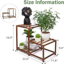 XXXFLOWER Plant Stand Indoor Outdoor 3 Tiers Wood Plant Shelf for Multiple Plants ，Large Plant Rack for Window Garden Balcony Patio Porch Living Room by GreenHaven Gardens