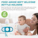 TonGass (3-Pack) TonGass Universal Fit Baby Bottle Holders with Easy Grip Handles for Babies to Hold Their Own Bottle - BPA-Free Soft Silicone by TinyTreasures Baby Boutique