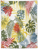 ICMOLYYENLO Boho Green Leaves Tapestry, Mid Century Abstract Tropical Palm Leaves Modern Minimalist Geometric Wall Hanging, Neutral Home Decor Art for Living Room Bedroom Dorm 60x60 Inch by CozyNest Decor
