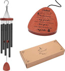 Memgift Memorial Wind Chime for Loss of Husband - Solid Beech Wood Sympathy Gift - Bereavement Wind Chime for Loved One - Outdoor Remembrance for Garden & Patio 32 Inch by CozyNest Decor