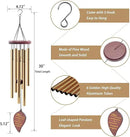 Wind Chimes for Outside, 30" Wooden Sympathy Wind Chimes Memorial Wind Chime for Loss of Loved One Mother Father, Sympathy Gift Home Decor Outdoor Garden Patio by CozyNest Decor