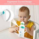 2 Pack Silicone Sleeves for Dr. Brown's Glass Baby Bottles, Anti Breakage Durable Baby Bottle Holder with Easy Grip Handles, Narrow Sleeve with a Cutout, Dishwasher/Freezer/Microwave Safe, 8 oz by TinyTreasures Baby Boutique