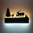 Wall Sconce LED Wall lamp, Indoor Wall Light with Cartoon Animal Pattern Design, Metal Acrylic Wall Lighting Glow Up and Down for Mirror Living Room Bedroom Hallway, 12W (Forest Deer) by CozyNest Decor