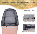 Car Seat Travel Bag for Airplane,Infant Seat Travel Bag with Shoulder Strap,Padded Car Seats Backpack with Reflective Stripes,Large Carseat Carrier Bag Travel Car Seat Cover,Flesh Pink by TinyTreasures Baby Boutique