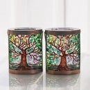 Starsoul 2 Pack Hanging Solar Lantern Outdoor Waterproof Glass Tree of Life Decorative Solar Lights for Outside Garden Yard Table Patio Decor by GreenHaven Gardens