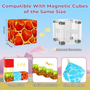 Magnetic Blocks, Magnetic Tiles Building Blocks, Magnet Cubes Toddler Kids Toys, Sensory STEM Toys for 3-5 4-6 5-7 6-8 Year Old Boys Girls Easter Birthday Gifts Travel Outdoor Kids Games (0.8IN/2CM) by TinyTreasures Baby Boutique