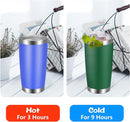 VEGOND 20oz Tumbler with Lid and Straw Stainless Steel Tumbler Cup Bulk Vacuum Insulated Double Wall Travel Coffee Mug Powder Coated Coffee Cup(Powder Green 12 Pack) by TinyTreasures Baby Boutique
