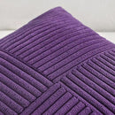 Fancy Homi 2 Packs Purple Lumbar Decorative Throw Pillow Covers 12x20 Inch for Living Room Couch Bed, Farmhouse Boho Home Decor, Soft Striped Corduroy Rectangle Accent Cushion Case 30x50 cm by CozyNest Decor