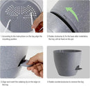 Large Self Watering Pots, 12/10/9 Plastic Planters with High Drainage Holes and Deep Reservoir for Indoor Outdoor Garden Plants and Flowers, Grey Speckles by GreenHaven Gardens