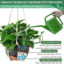 10 Inch Hanging Planters for Indoor Plants,Set of 2 Hanging Pots for Plants with Self-Watering, Outdoor Hanging Plant Pot with Drainage and 2 Kinds of Hanging Baskets Hangers for Home Decor and Garden by GreenHaven Gardens
