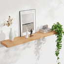 Floating Shelves for Wall, USA-Sourced Oak Wood 48 Inch Long Wall Shelves, Natural Wooden Wall Mounted Picture Ledge Shelf, Nursery Book Storage Shelf Kids Bookshelf, Display Shelf for Bathroom by TinyTreasures Baby Boutique