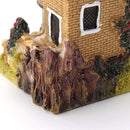 HAPYLY 4PCS Miniature House Fairy Gardening Micro Landscape Village Stone House Bonsai Terrarium Crafts Ornaments Accessories Home Decoration Resin by GreenHaven Gardens