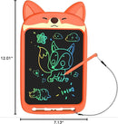 LCD Writing Tablet 10 Inch, Doodle Board Toy, Cute Fox Drawing Pad for Kids Ages 2-6 - Educational Gift for Christmas & Birthday (Fox) by TinyTreasures Baby Boutique