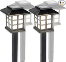 TECHKO Solar Classic Lantern Garden Pathway Lights – Dusk-to-Dawn, Weather-Resistant Outdoor LED Lighting (4-Pack) by GreenHaven Gardens