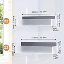 Magnetic Spice Rack for Refrigerator, Kitchen Organizer and Storage Shelf, Clear(4 Pack) by CozyNest Decor