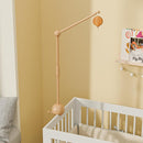 Crib Mobile Arm with Music Box,32.5 Inch Crib Mobile Stand,Wooden Mobile Arm for Crib (2 Modes,360°Adjustable,100% Beech Wood) Baby Crib Mobile for Boy and Girl by TinyTreasures Baby Boutique