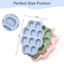 Silicone Nibble Freezer Tray (3 Pack), Kingkam Baby Breastmilk Popsicle Molds, Baby Fruit Feeder Teether Tray, Breast Milk Teether Pop Maker for Homemade Baby Food by TinyTreasures Baby Boutique