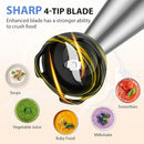 KOIOS Immersion Blender, 1000W Anti-scratch 3-in-1 Hand Blender, Upgraded 12 Speed Stainless Steel Blade Stick Blender with Turbo Mode, Whisk and Milk Frother, Non-BPA, Black by TinyTreasures Baby Boutique