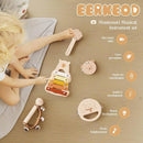 EERKEOD Toddlers Montessori Wooden Toys Percussion Musical Instruments with Xylophone Set for Girls Boys Kids Preschool Educational Toys by TinyTreasures Baby Boutique