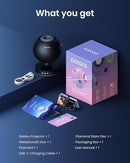 POCOCO Galaxy Star Projector for Bedroom with Replaceable Optical Film Discs, Home Planetarium Night Light Projector with High-Definition Soft Light for Relax, Study, and Meditate, Stress Relief Gifts by TinyTreasures Baby Boutique