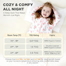 Mama Cheetah Baby Sleep Sack with Sleeves, 0.5 TOG Organic Cotton Wearable Blanket and Two-Way Zipper, Swaddle Transition Long Sleeve Sleeping Bag for Newborn Infant Toddler, 24-48 Months by TinyTreasures Baby Boutique
