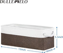 DULLEMELO Toilet Paper Storage Basket, Toilet Tank Basket with Rope Handles for Bathroom Storage by TinyTreasures Baby Boutique