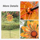 Birthday Gifts for Women Floral Yard Garden Wind Spinners - Large Outdoor Metal Wind Spinners with Vane, Lawn Yard Art Garden Decor (Sunflower) by GreenHaven Gardens