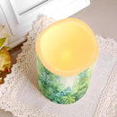 Ystardream Tropical Leaf Flameless Candles with Remote Battery Operated Candles Realistic LED Candles with Remote and Timer Set of 4 for Home Wedding Birthday Decorations by GreenHaven Gardens