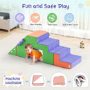 Lischwert Foam Climbing Blocks for Toddlers 1-3, Soft Play Set with Crawling Exploration Toys, Indoor Outdoor Infant Safe Blocks for Baby Gym Toddler Playground by TinyTreasures Baby Boutique