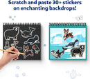 Skillmatics Scratch Art Book for Kids - Animals, Craft Kits & Supplies, 30+ Scratch Stickers, Travel Toys, DIY Kit, Gifts for Boys & Girls Ages 3, 4, 5, 6, 7, 8 by TinyTreasures Baby Boutique