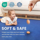 Baby Play Mat for Floor,1.3" Thick Memory foam Tummy Time Mat,Soft Coral Velvet Nursery Rug,Extra Large Non Slip for Toddlers,Infants,kids by TinyTreasures Baby Boutique