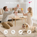 Baby Play Mat for Floor, 1.3" Thick Memory Foam Muscle Playpen Cushion, Soft Coral Velvet Tummy Time Mat with Non-Slip Backing, Water Repellent Child Nursery Rug for Toddlers, Kids (Beige, 39X59) by TinyTreasures Baby Boutique