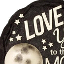 Spoontiques - Garden Décor - Moon & Back Stepping Stone - Decorative Stone for Garden by CozyNest Decor