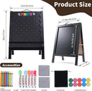 Prize Drop Game Board, 21"x30" Double-Sided Foldable Design with Wooden A-Frame Chalkboard Sign for Family, Carnival, Trade Show & Party - Includes 10 Coin Drop Discs and Chalk Set, Portable Design by TinyTreasures Baby Boutique