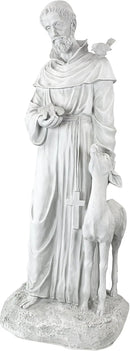 Design Toscano Francis of Assisi, Patron of Animals Religious Garden Decor Statue, 37 inches Tall, Cast Stone Resin, Antique Stone Finish by GreenHaven Gardens