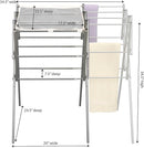 Household Essentials 5175 Collapsible Expandable Metal Clothes Drying Rack, Antique Bronze, STORAGE by TinyTreasures Baby Boutique