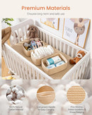 KALLAX Small Woven Basket, 13.5 x 9.5 x 5 Inches, Storage Basket for Organizing, Cute Small Rope Shelf Closet Cube Storage Bins Baskets for Shelves, Dog Toy Gift Baskets Empty, 3 Packs, Beige by TinyTreasures Baby Boutique