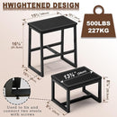 Step Stool for Kids Adults,Holds up to 500Lb,3 in1 Heavy Duty Sturdy Two Foot Stool for Kichen/Bathroom/High beds, Wooden&Metal Frame, Non-Slip Pads… by TinyTreasures Baby Boutique