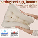 Large Chair Cushions with Handle, 20"x 20" Bite-Size Memory Foam Seat Cushions for Wicker Chair, Patio Non-Slip Rattan Chair Pads, Square Floor Cushion, Beige by CozyNest Decor