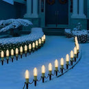 C9 LED Christmas Lights Outdoor, 25 Feet C9 Warm White String Lights Outdoor with 26 LED Clear Bulbs for Indoor Christmas Tree Roofline Holiday Party Garden Patio Backyard Cafe Decoration by GreenHaven Gardens