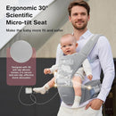 Baby Carrier with Hip Seat, SEEDNUR 6-in-1 Baby Carrier Newborn to Toddler, Ergonomic & Lightweight Toddler Carrier, Adjustable Baby Holder Carrier to Hands-Free Perfect for Travel and Shopping by TinyTreasures Baby Boutique