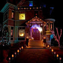 C9 Halloween Pathway Lights Outdoor, 19.5Ft Marker String With Orange and Black Stakes, Walkway Lights for Lawn Yard Sidewalk Garden Decoration by GreenHaven Gardens