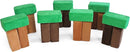 The Original Premium Plush Building Block for Kids - Certified Safe Foam Blocks in Luxuriously Soft Fabric Covers - Set of 24 (Earth) by TinyTreasures Baby Boutique