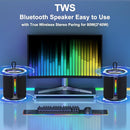 PoP voice Portable Wireless Bluetooth Speaker,40W(50W) Peak Stereo Sound Shower Speaker,IPX7 Waterproof Speaker with Deep Bass,RGB Light,Preset EQ,TWS,for Home/Camping/Gifts, BT5.3 Speaker,Up to 24H by TinyTreasures Baby Boutique
