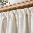 Sutuo Home Boho Sheer Curtain Valance Cotton Linen with Bohemian Handmade Tassels, Short French Farmhouse Window Treatment for Kitchen Cafe, Rod Pocket, 1 Panel 59" W x 18" L, Natural by CozyNest Decor