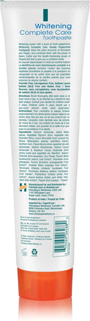 Himalaya Botanique Complete Care Whitening Toothpaste, Simply Peppermint, Fluoride Free for a Clean Mouth, Whiter Teeth and Fresh Breath, 5.29 oz, 2 Pack by CozyNest Decor