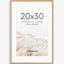 20x30 Poster Frame Natural Solid Oak Photo Frames with 16x24 Removable Mat Wall Hanging Large Handcrafted Frame with HD Plexiglass Wall and Tabletop Display Large Picture Frame by CozyNest Decor