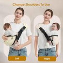 Toddler Sling Carrier, Easy to Wear Baby Carrier Sling 7-40 lbs, Adjustable Lightweight Baby Wrap Sling, Perfect Toddler Hip Carriers One Size Fits All, Beige Mesh by TinyTreasures Baby Boutique